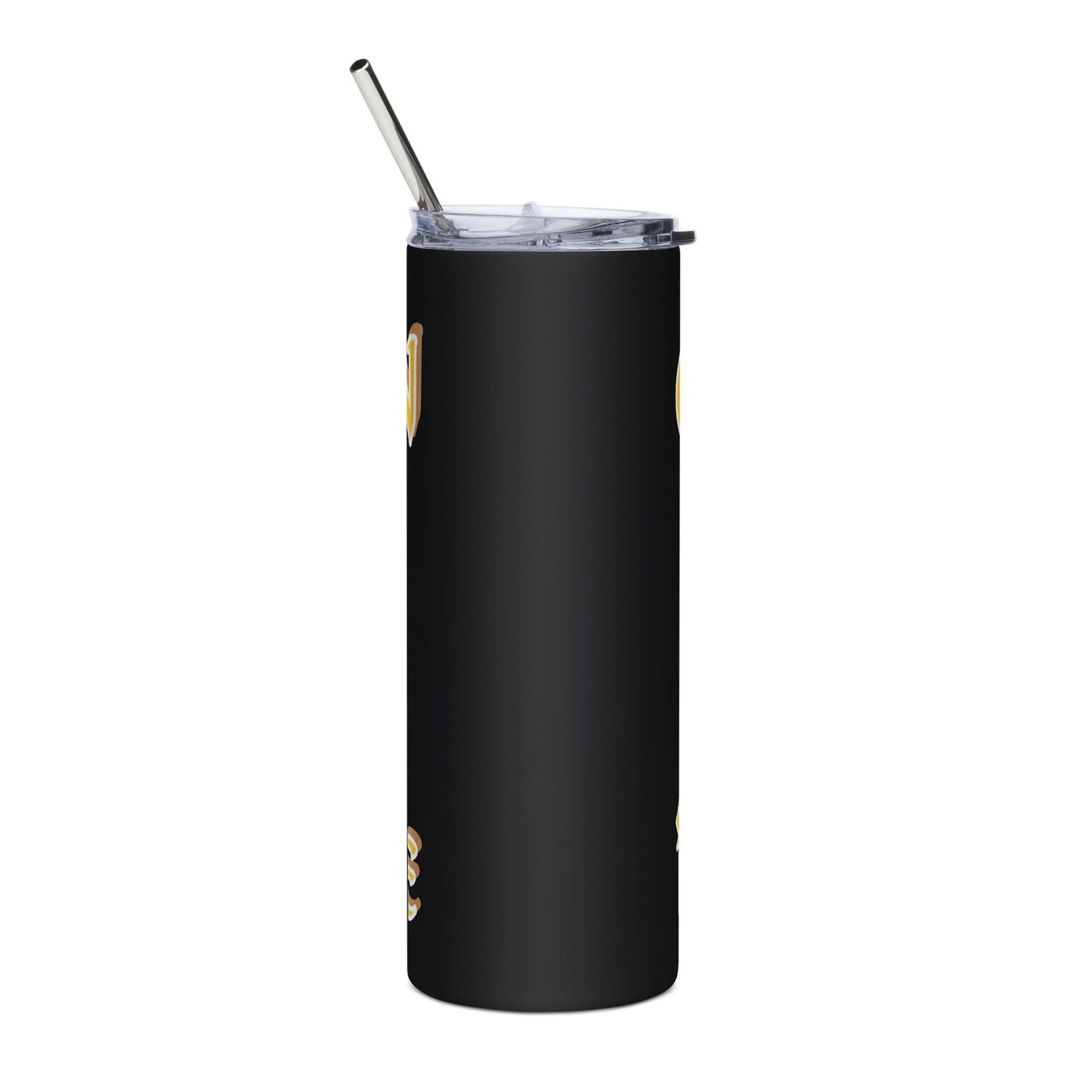 Ochun Lucumi  Icon White/Black Stainless steel tumbler