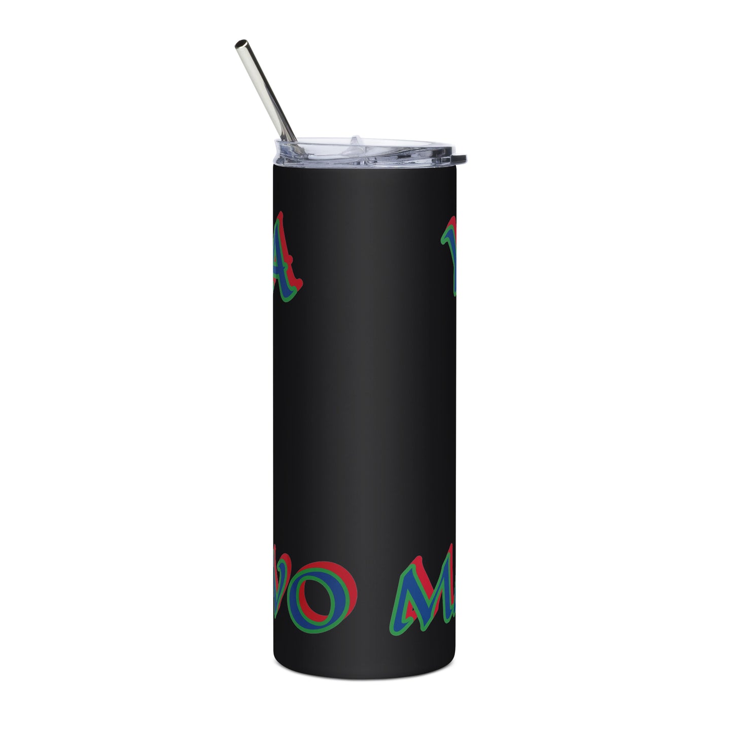 Yemaya MAYELEWO Lucumi Icon White/Black Stainless steel tumbler