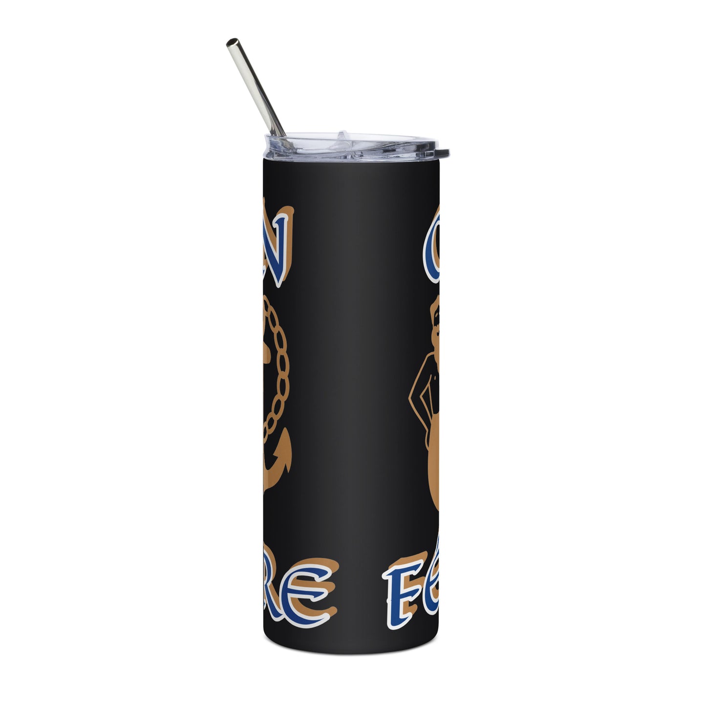 OLÓKUN Icon White/Blue Stainless steel tumbler