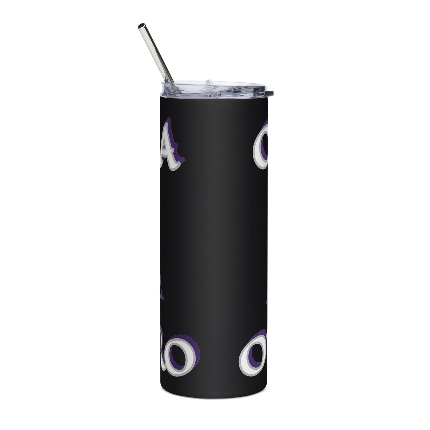 Obatala Oba Moro Icon Purple Stainless steel tumbler