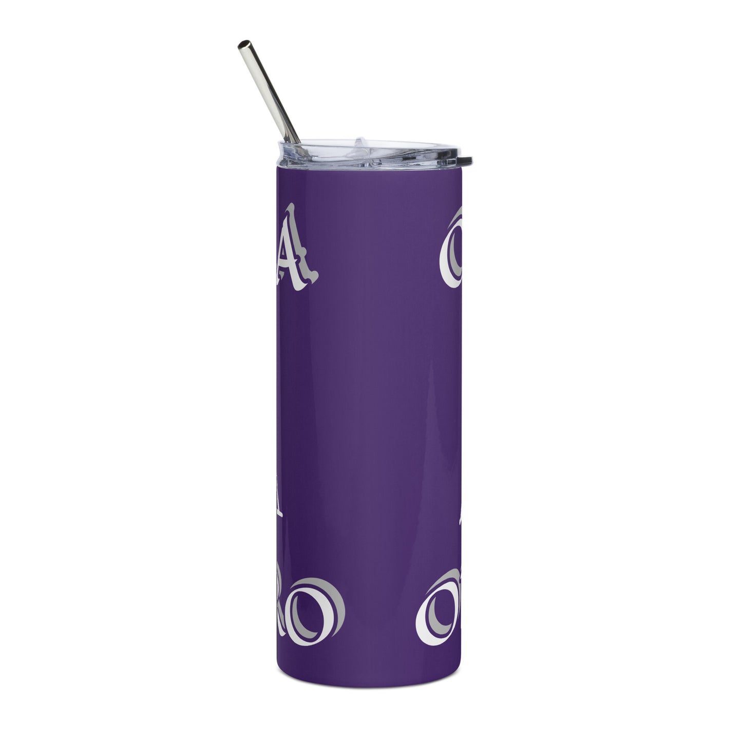 Obatala Oba Moro Icon Purple Stainless steel tumbler