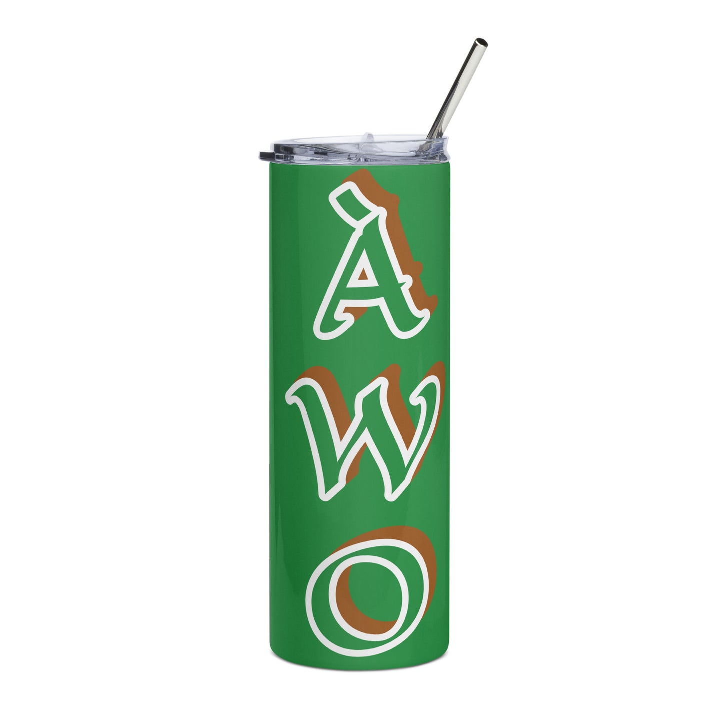 Àwo Isese Green Stainless steel tumbler