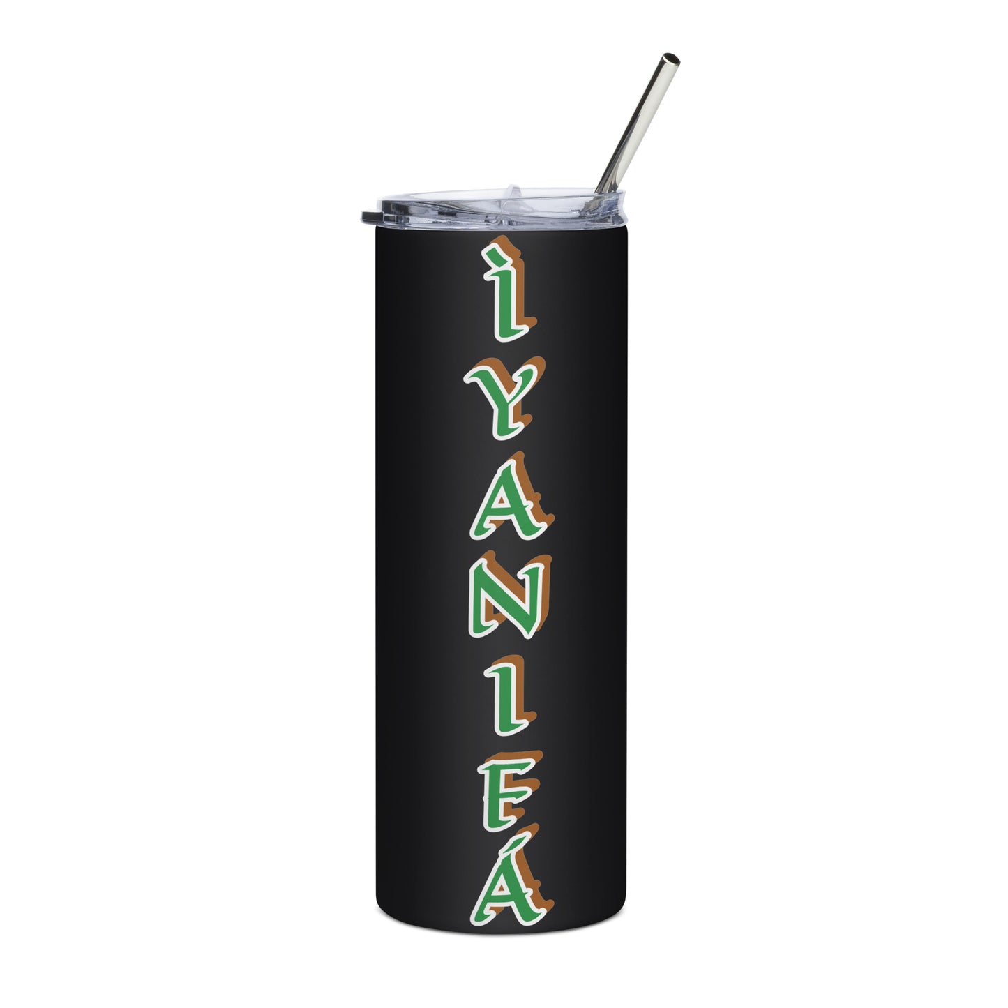 ÌYANIFÁ Isese Black/White Stainless steel tumbler