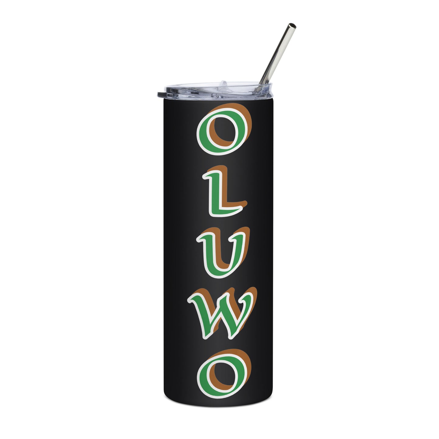 Oluwo Isese Black/White Stainless steel tumbler