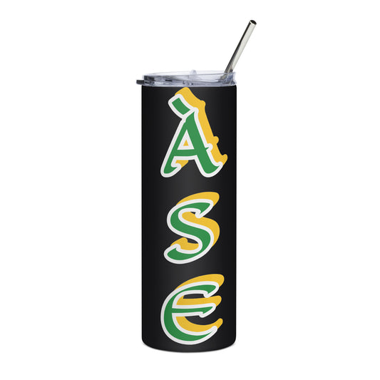 Àse Lucumi Black/White Stainless steel tumbler