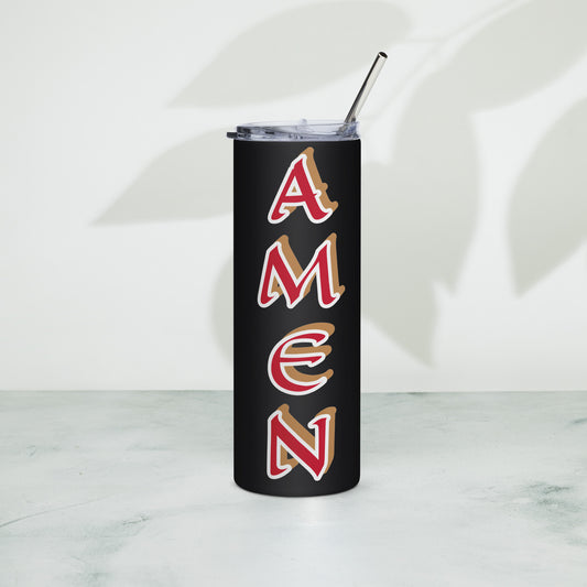 Amen Black/White Stainless steel tumbler