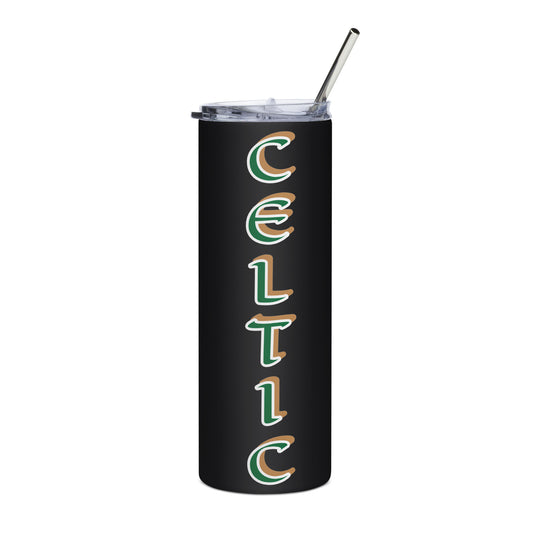 Celtic Black/White Stainless steel tumbler