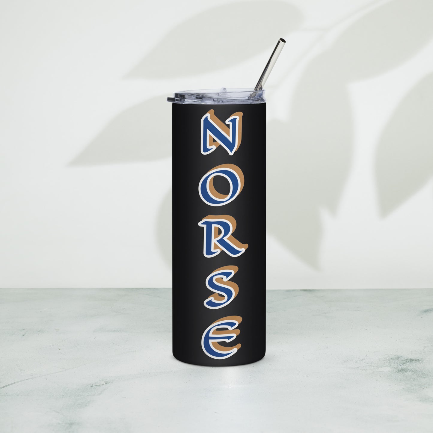 Norse Black/White Stainless steel tumbler