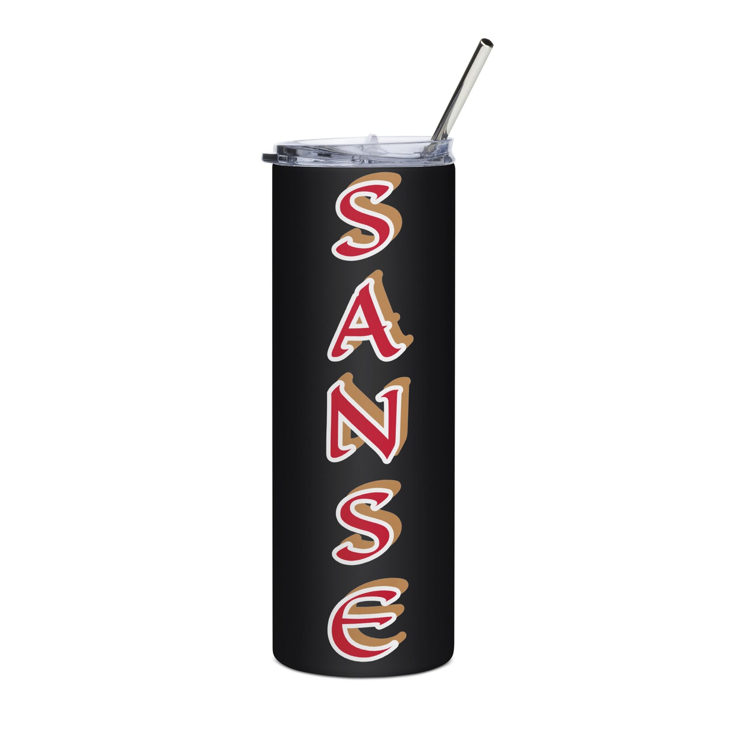 Sanse Black/White Stainless steel tumbler