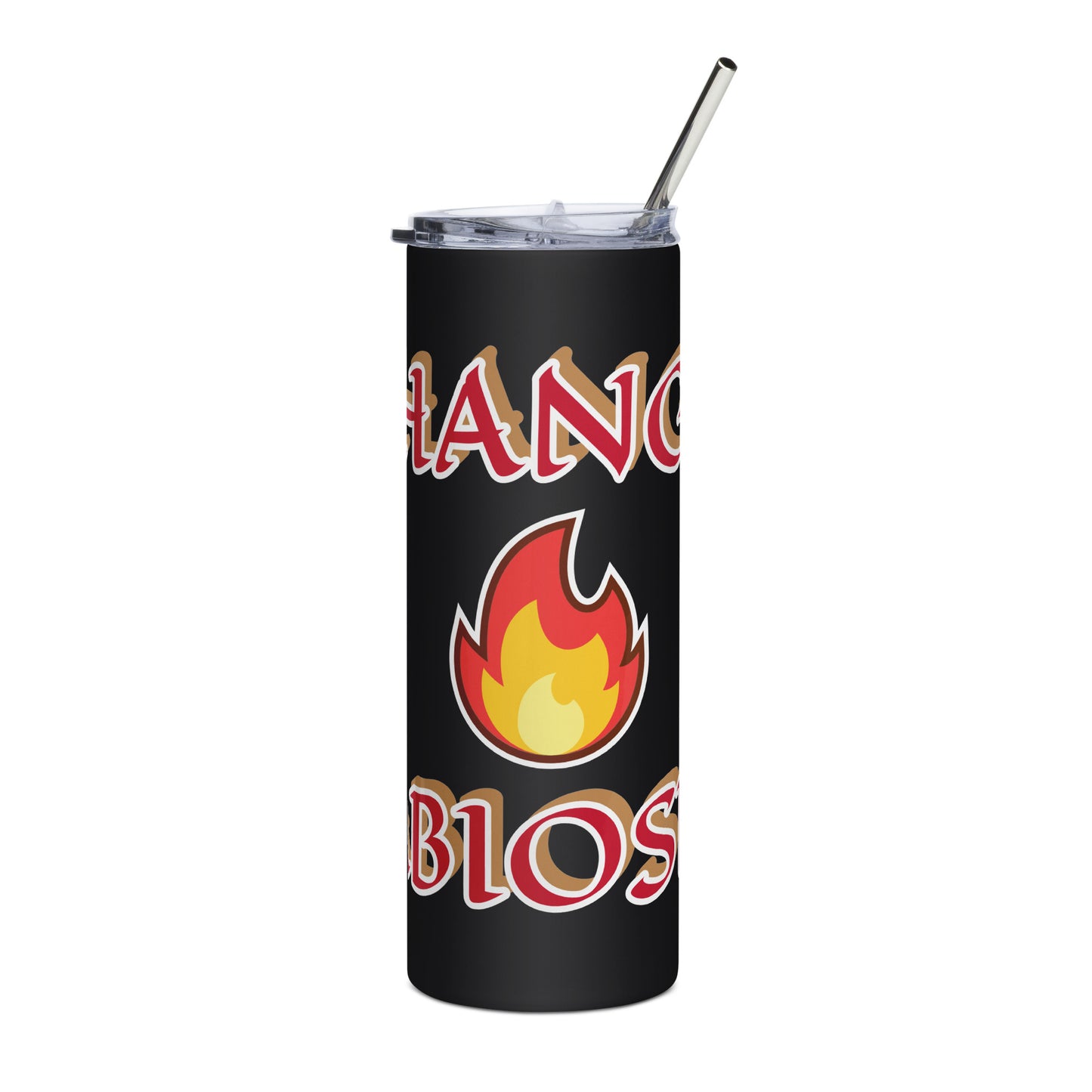 Shango Lucumi Icon Black/White Stainless steel tumbler