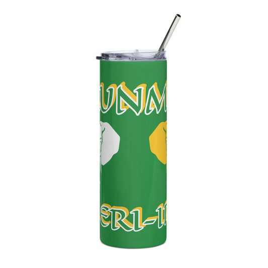 ORUNMILÁ Lucumi dual Icon Green Stainless steel tumbler