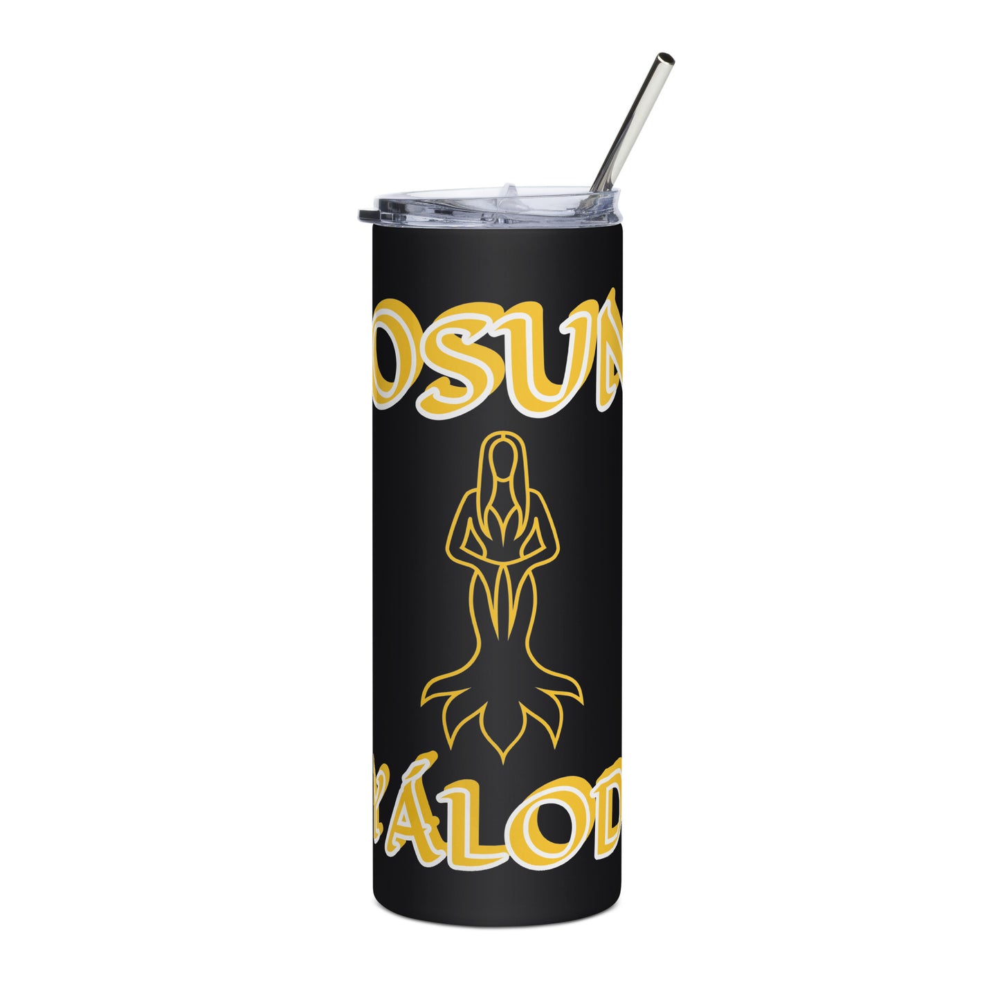 Osun Isese Icon White/Black Stainless steel tumbler