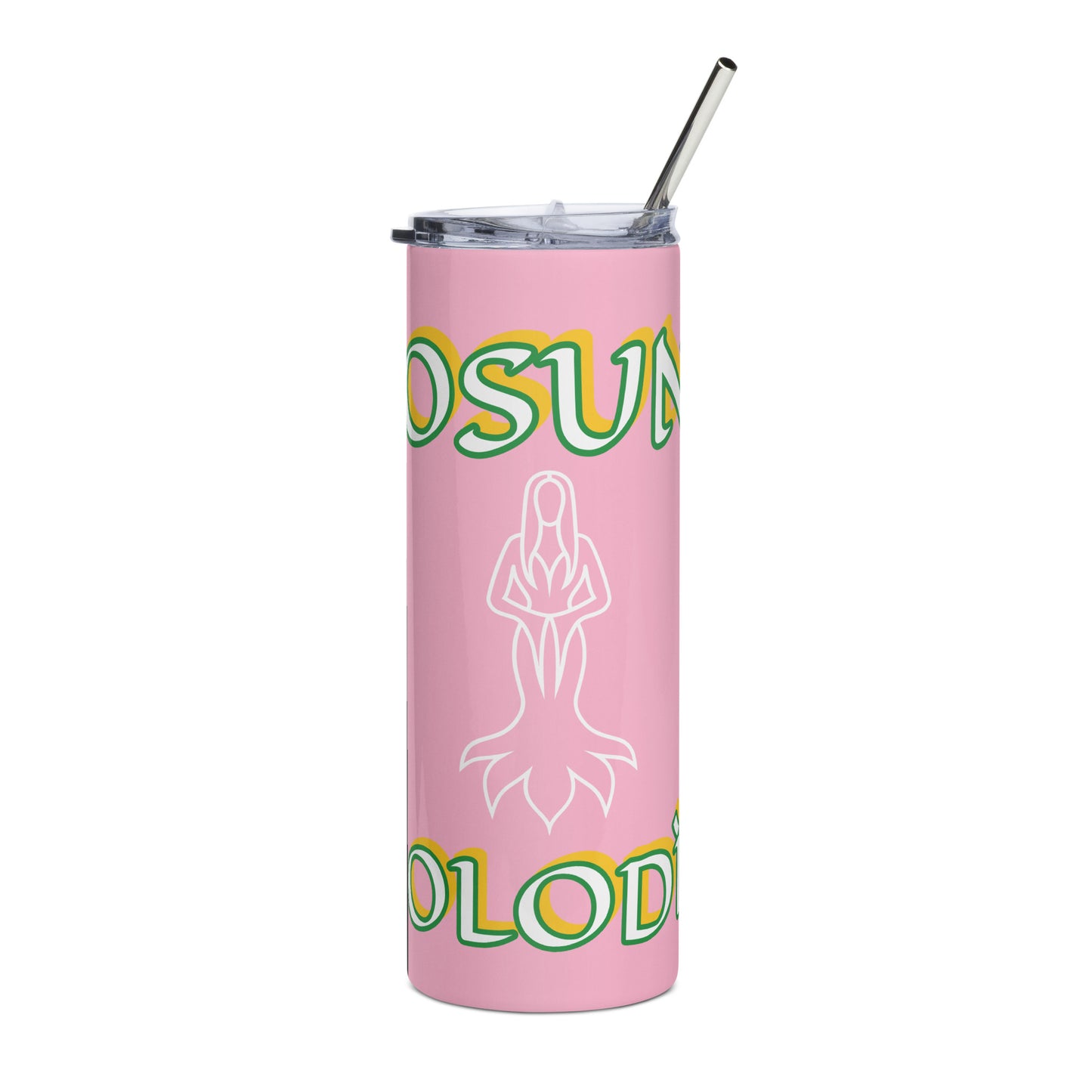 Osun Olodi Isese Icon Pink Stainless steel tumbler