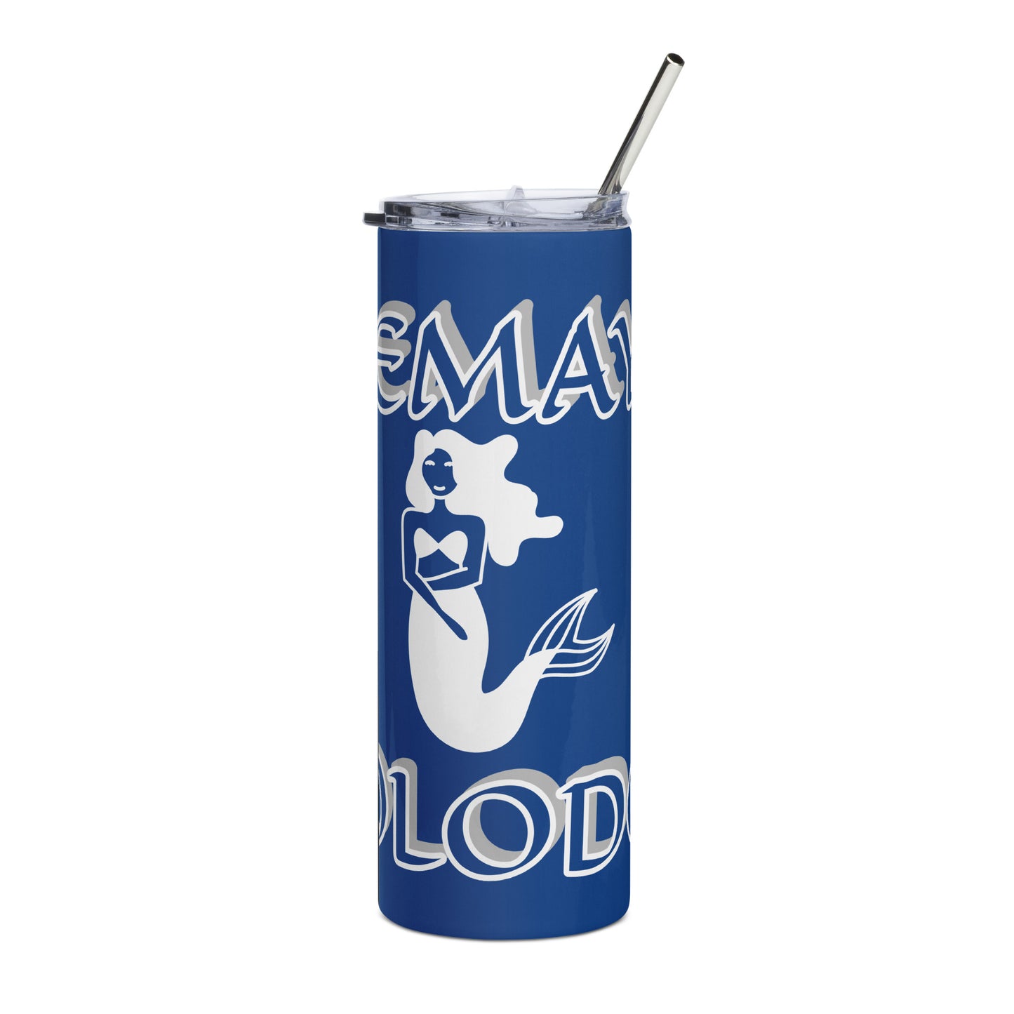 Yemaya Lucumi Icon Blue Stainless steel tumbler