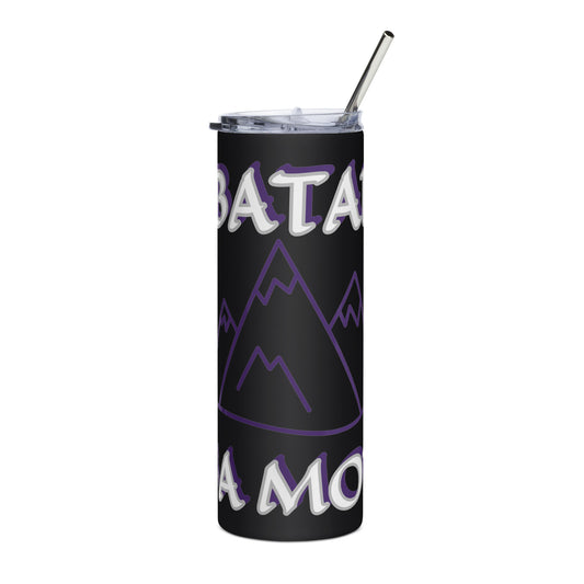 Obatala Oba Moro Icon Purple Stainless steel tumbler