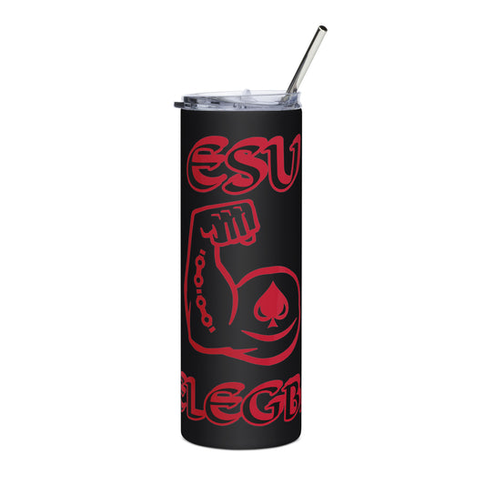 Esu Elegba Isese Icon Black Stainless steel tumbler