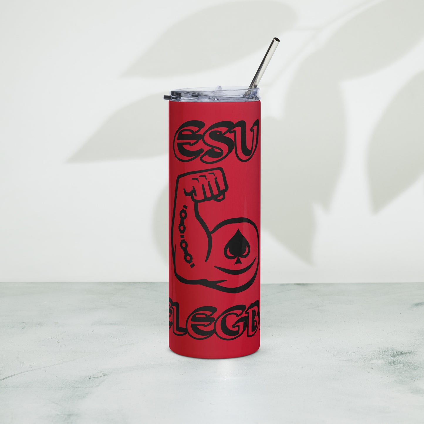 Esu Elegba Isese Icon White Stainless steel tumbler