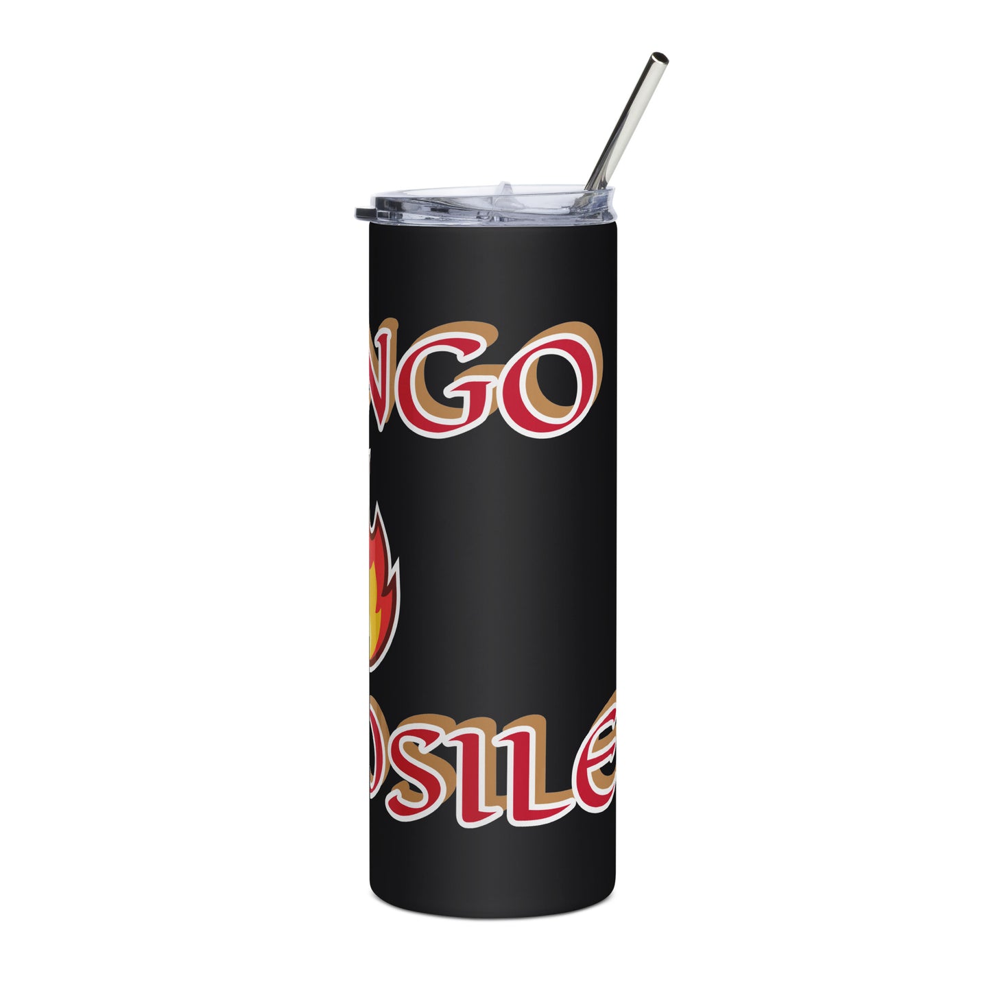 Shango Lucumi Icon Black/White Stainless steel tumbler