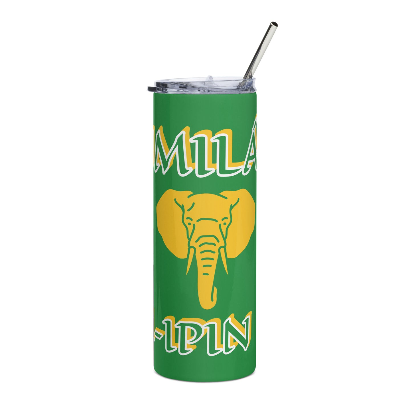 ORUNMILÁ Lucumi dual Icon Green Stainless steel tumbler