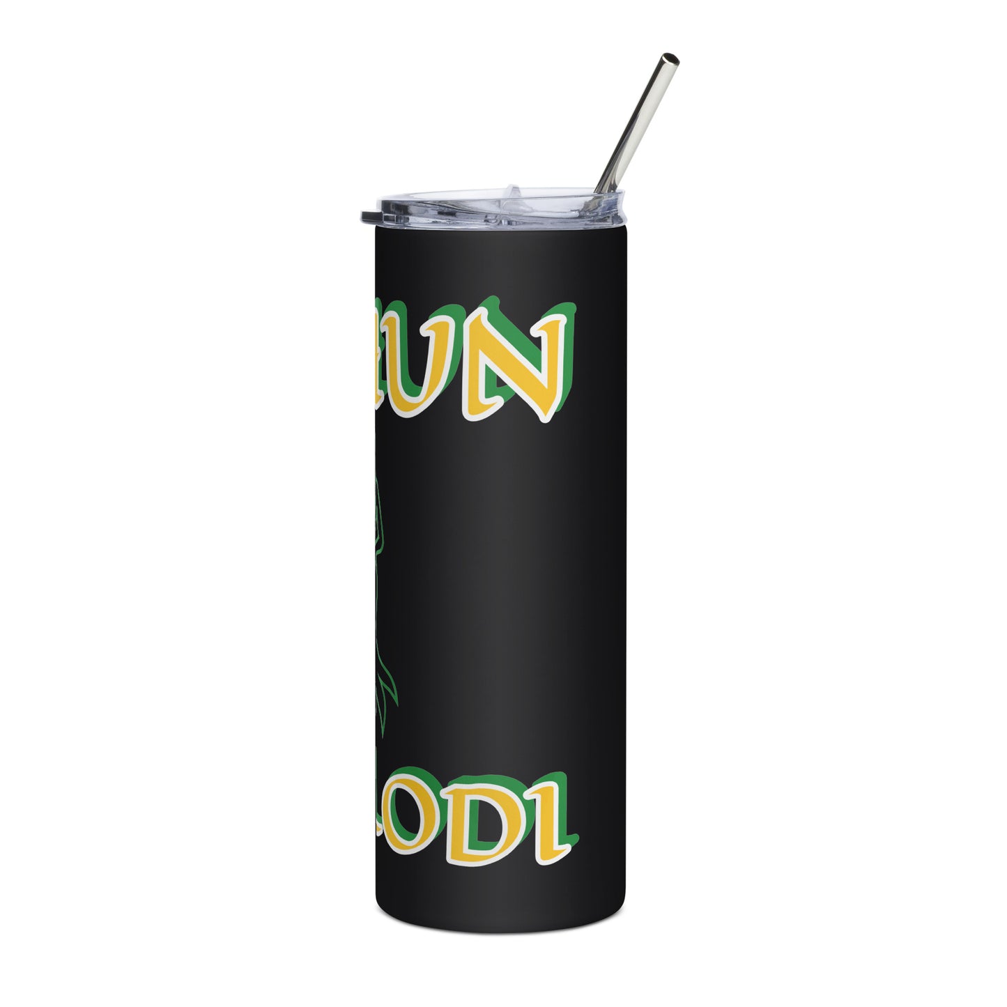 Ochun Ololodi Lucumi  Icon White/Black Stainless steel tumbler 2