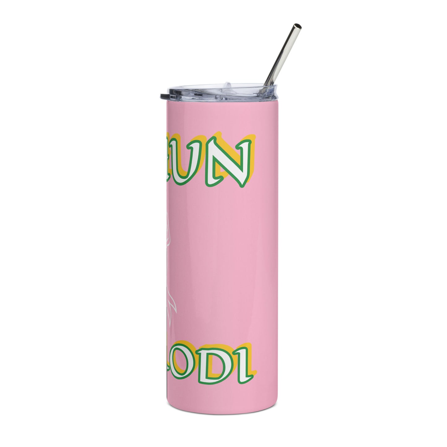 Ochun Ololodi Lucumi  Icon Pink Stainless steel tumbler