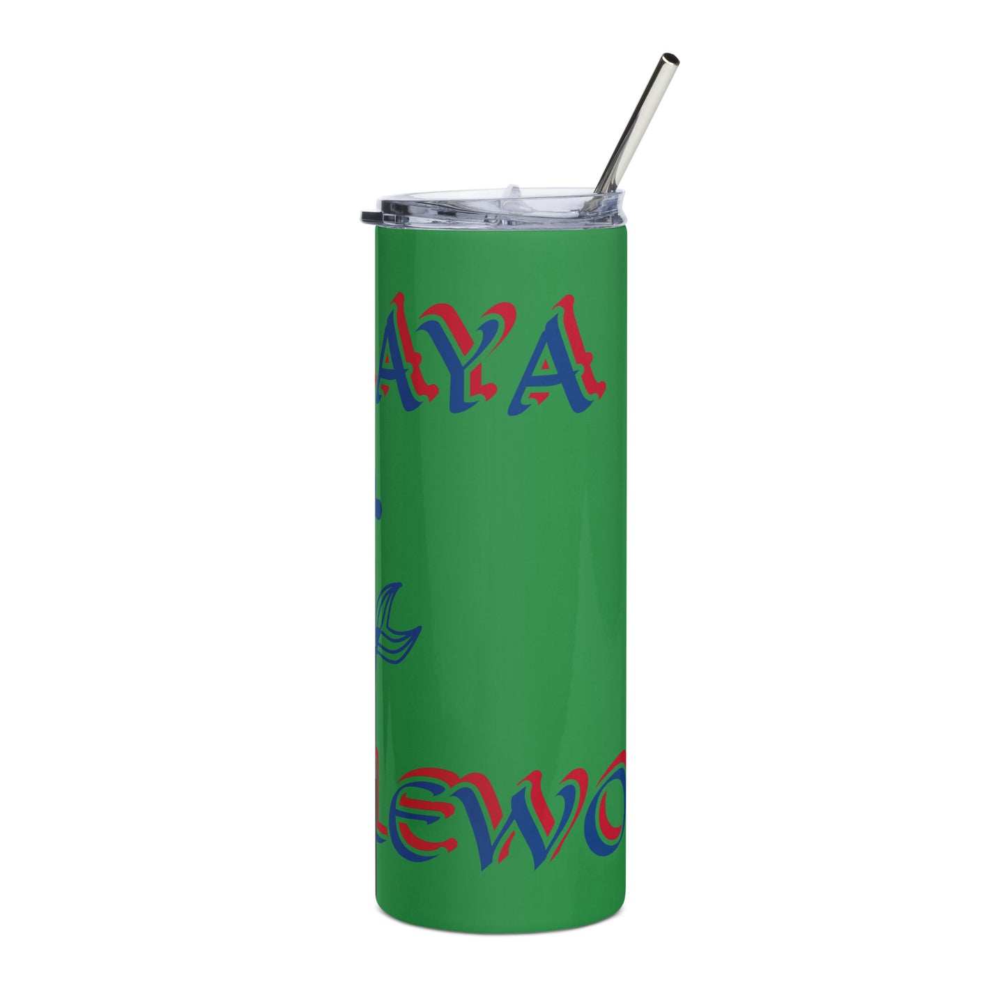 Yemaya MAYELEWO Lucumi Icon Green Stainless steel tumbler