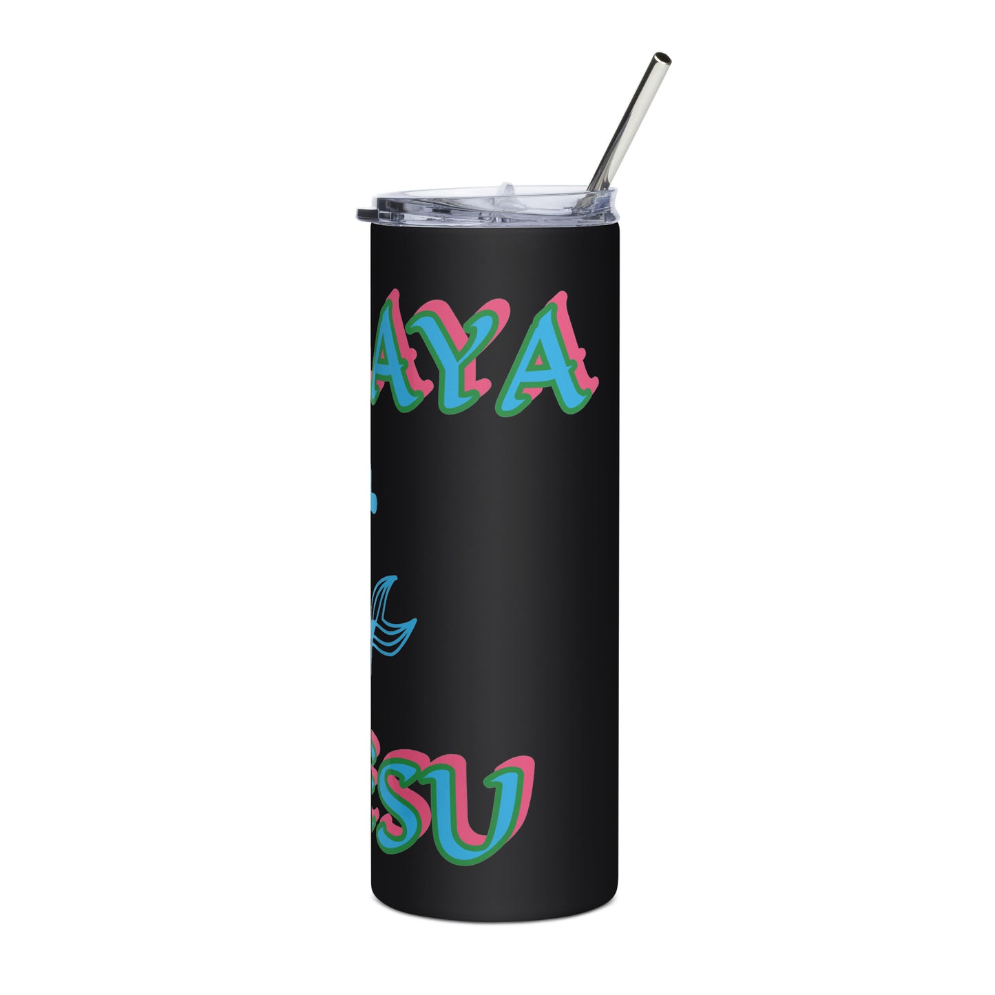 Yemaya ASESU Isese Icon White/Black Stainless steel tumbler