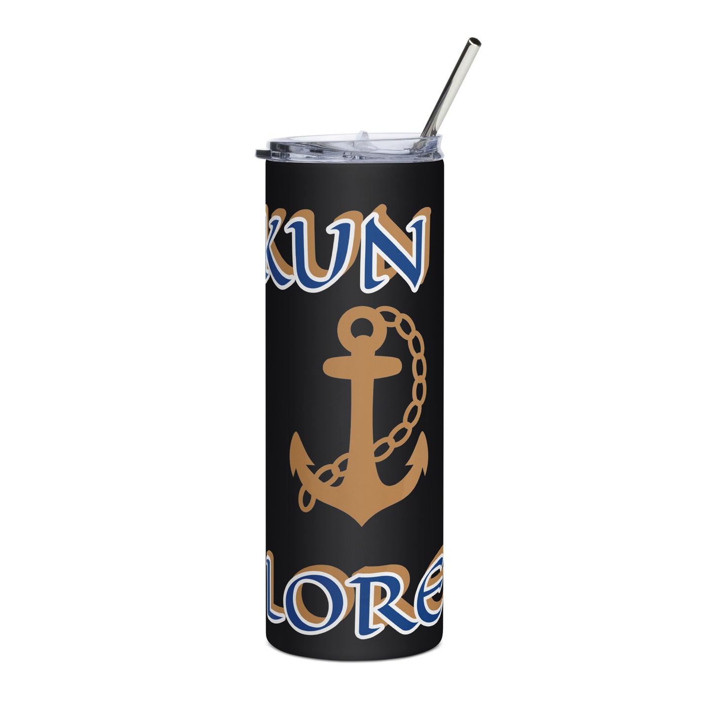 OLÓKUN Icon White/Blue Stainless steel tumbler