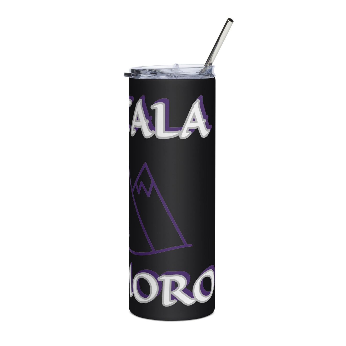 Obatala Oba Moro Icon Purple Stainless steel tumbler