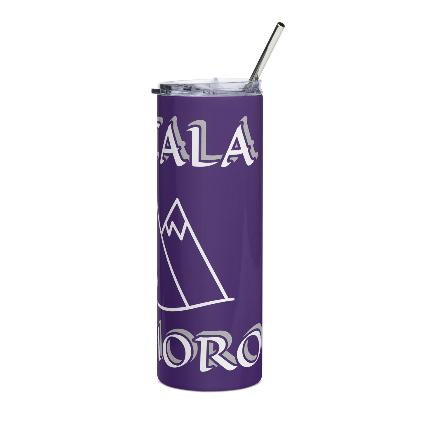 Obatala Oba Moro Icon Purple Stainless steel tumbler