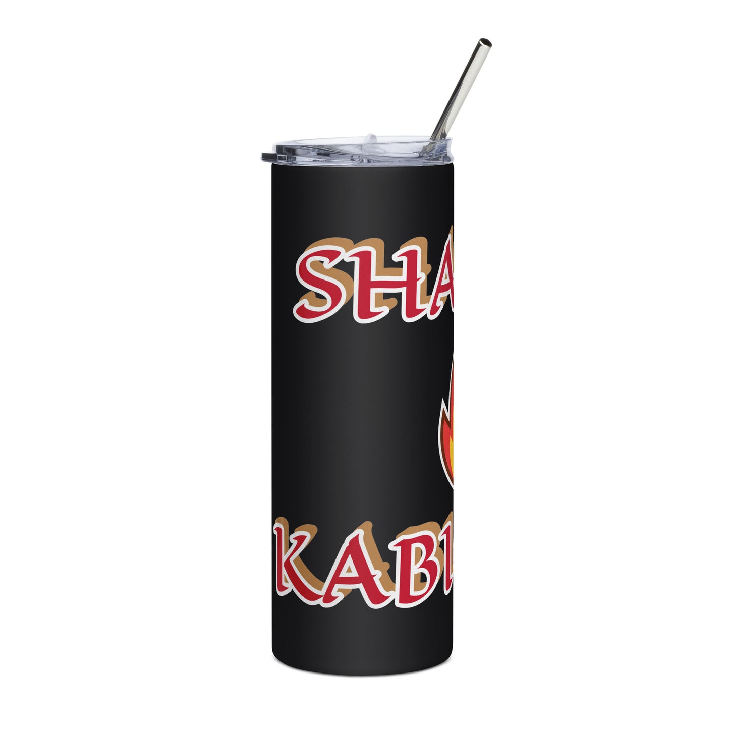 Shango Lucumi Icon Black/White Stainless steel tumbler