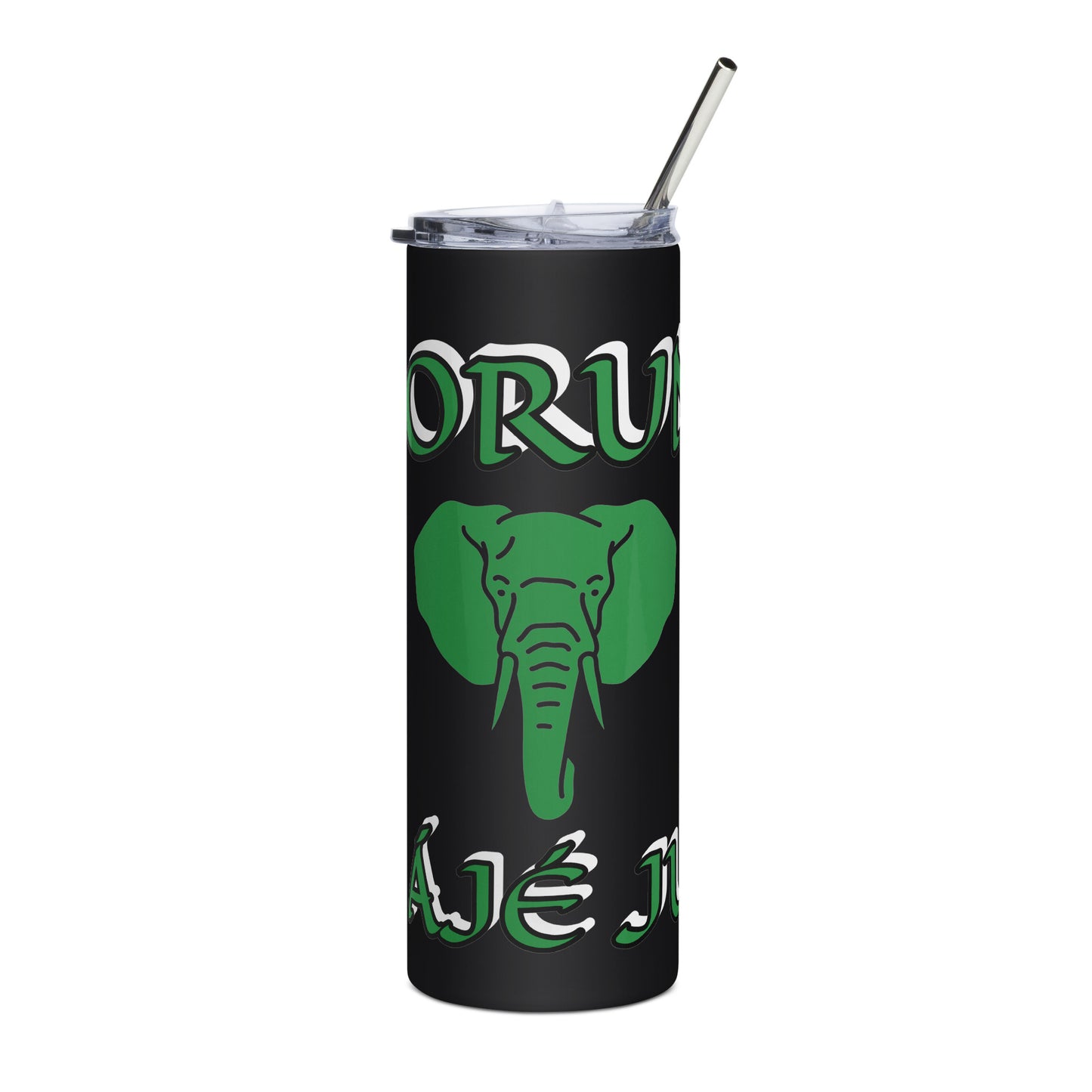 ORUNMILÁ Aje ju Ogun Black Stainless steel tumbler