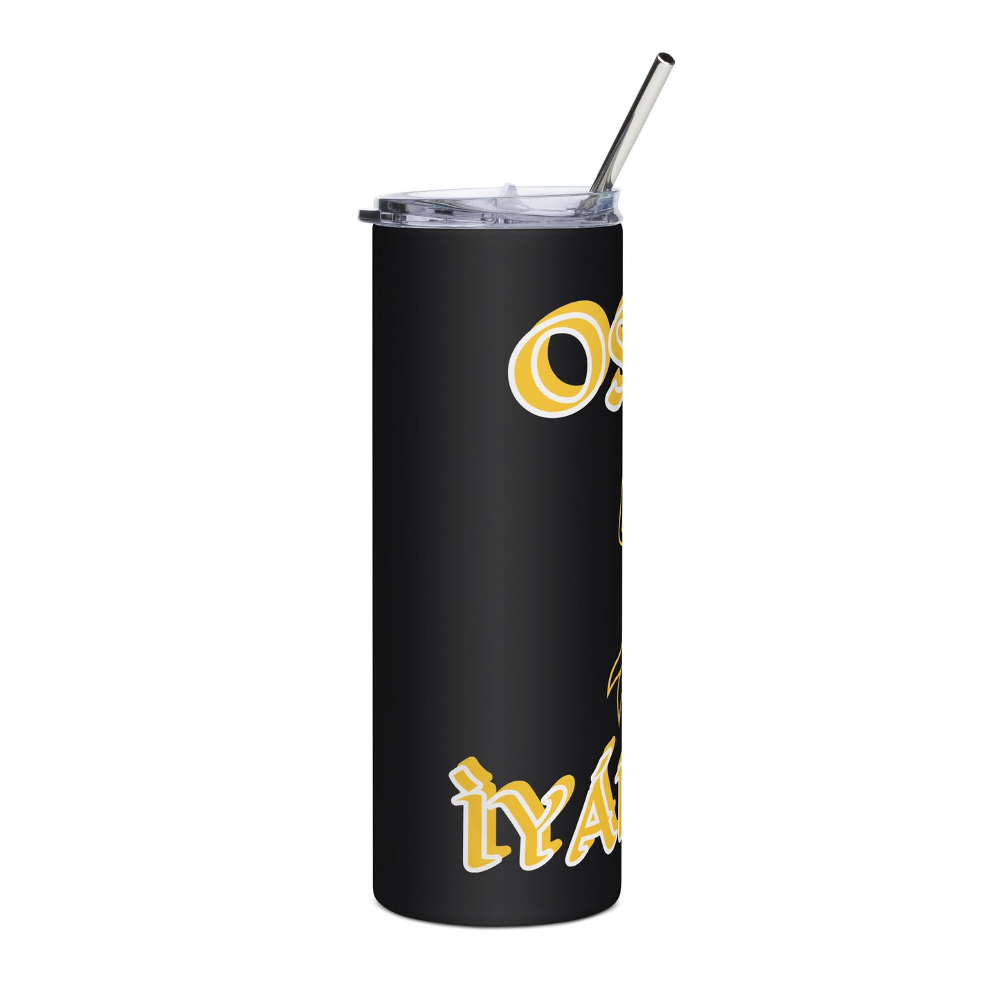 Osun Isese Icon White/Black Stainless steel tumbler