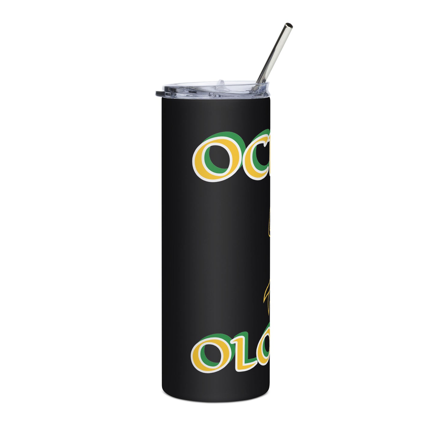 Ochun Ololodi Lucumi  Icon White/Black Stainless steel tumbler 1