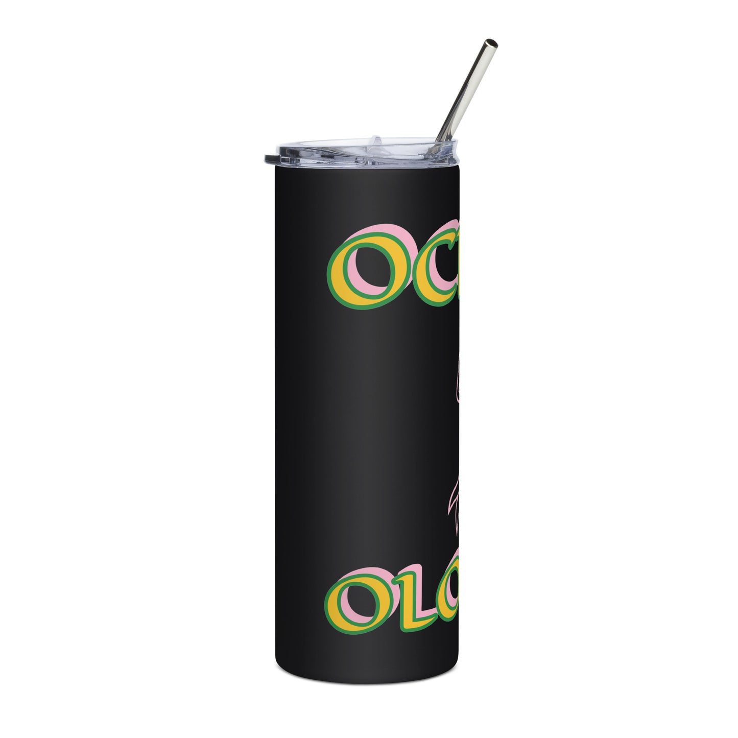 Ochun Ololodi Lucumi  Icon White/Black Stainless steel tumbler 3