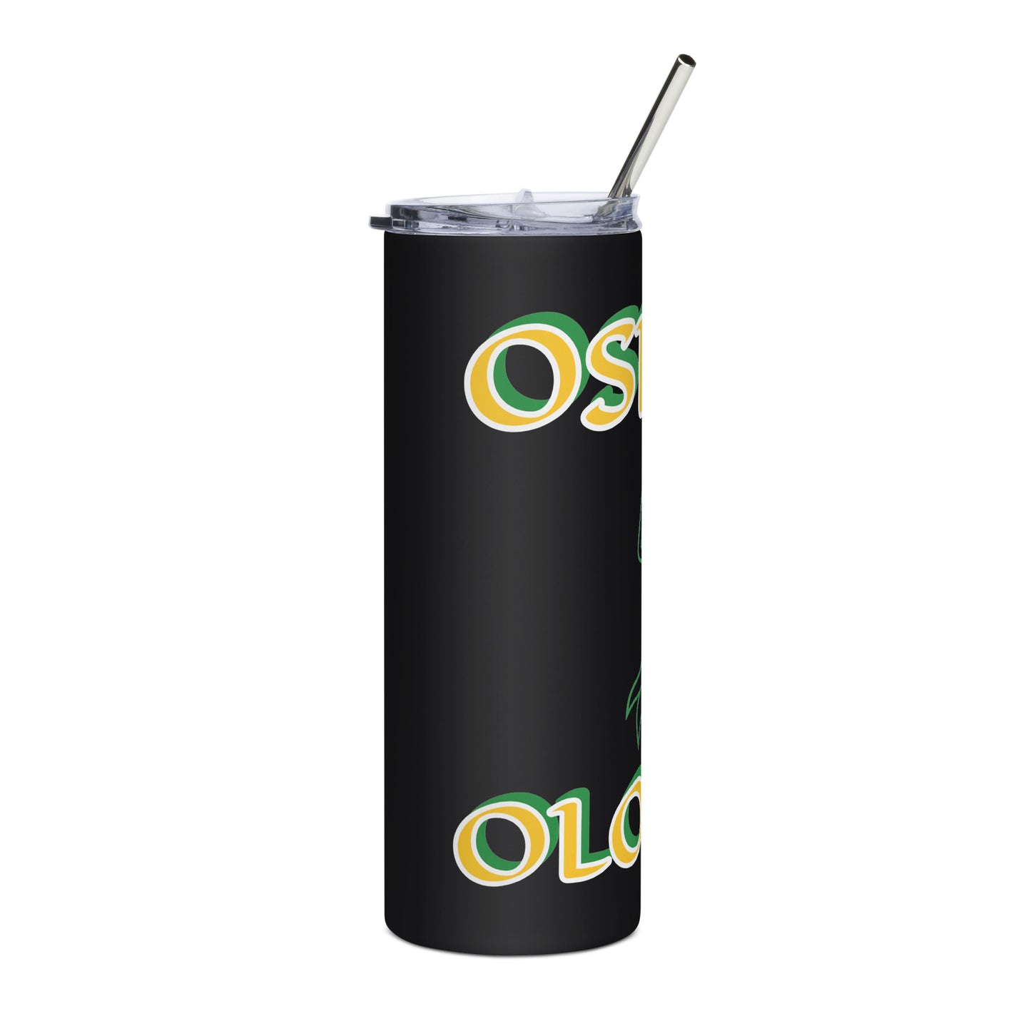 Oshun Ololodi Lucumi Icon White/Black Stainless steel tumbler 2