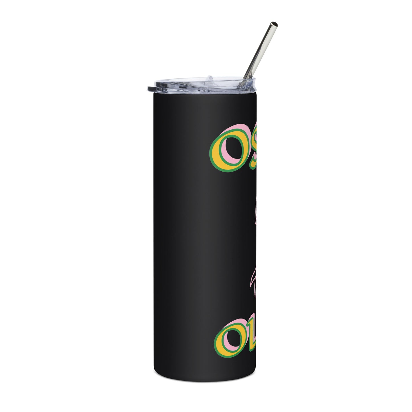 Osun Olodi Isese Icon White/Black Stainless steel tumbler 3