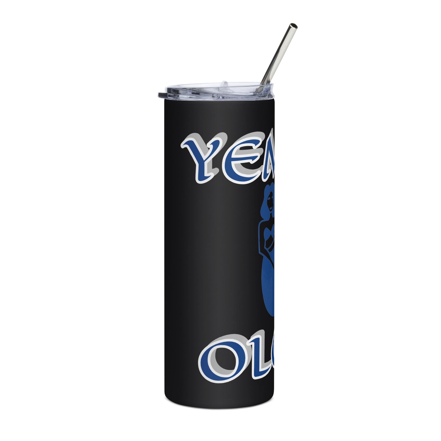 Yemaya Lucumi  Icon White/Black Stainless steel tumbler