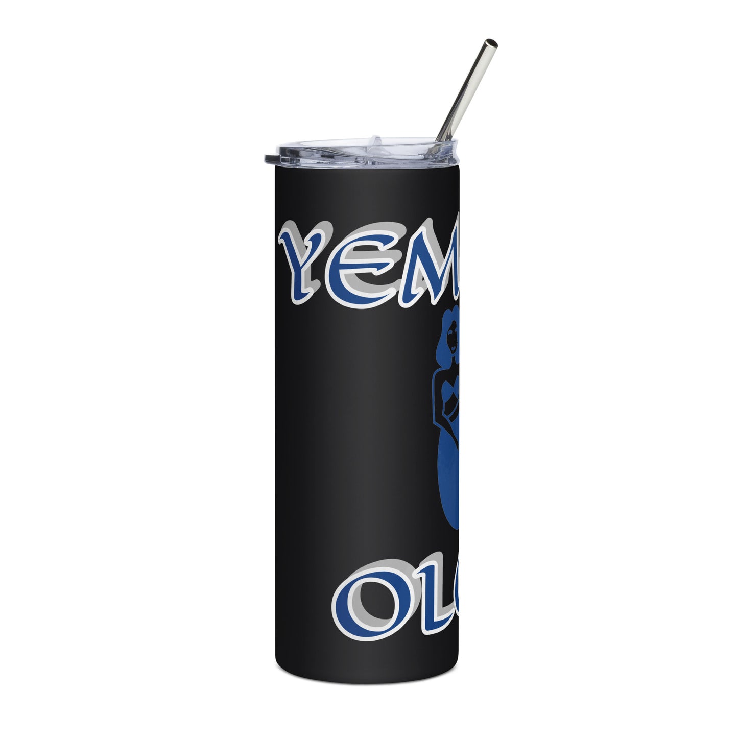 Yemonja Isese Icon White/Black Stainless steel tumbler