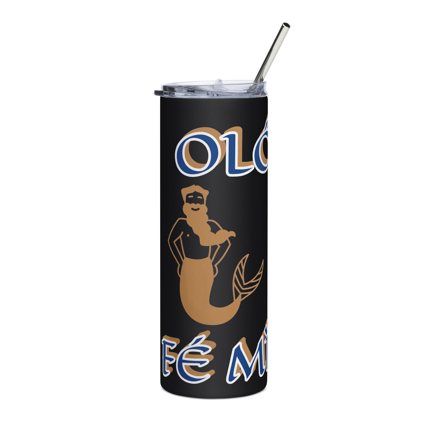 OLÓKUN Icon White/Blue Stainless steel tumbler