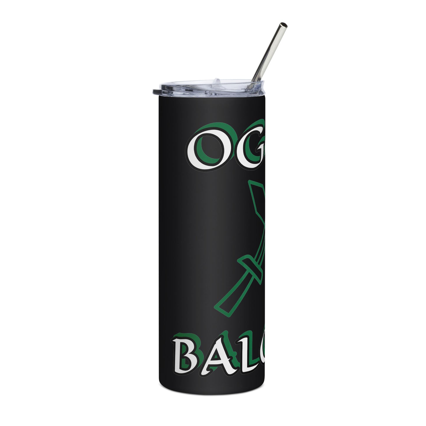 Oggun Lucumi Icon Black/White Stainless steel tumbler