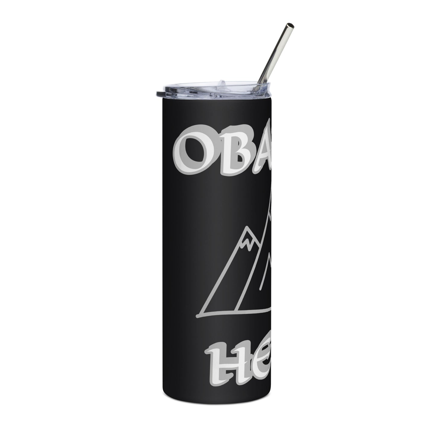 Obatala Icon Black/White Stainless steel tumbler