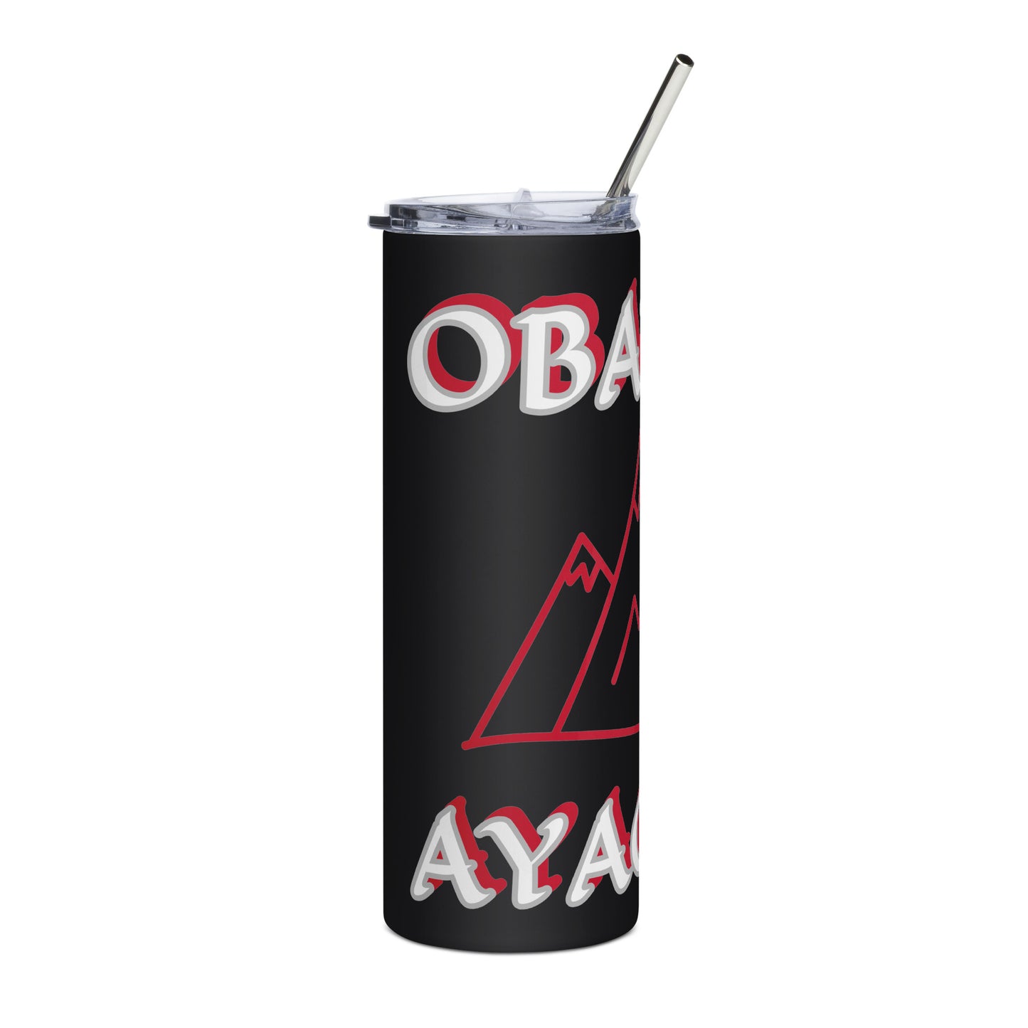 Obatala AYAGUNA Icon Black/White Stainless steel tumbler