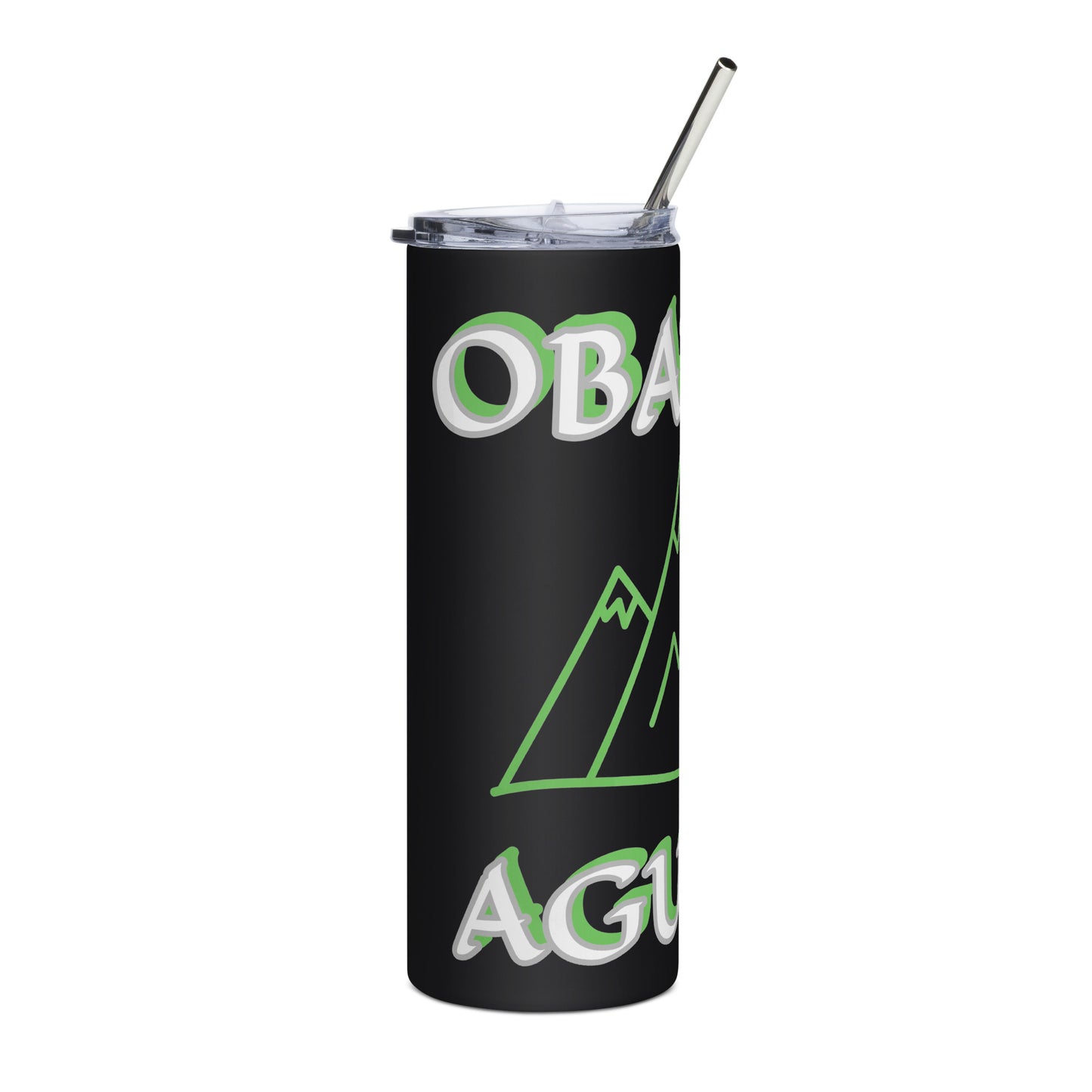 Obatala Aguemo Icon Black/White Stainless steel tumbler