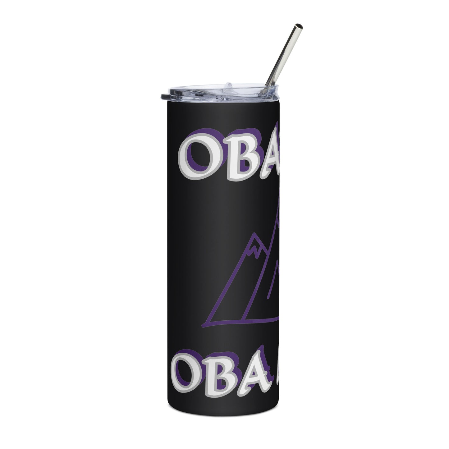 Obatala Oba Moro Icon Purple Stainless steel tumbler