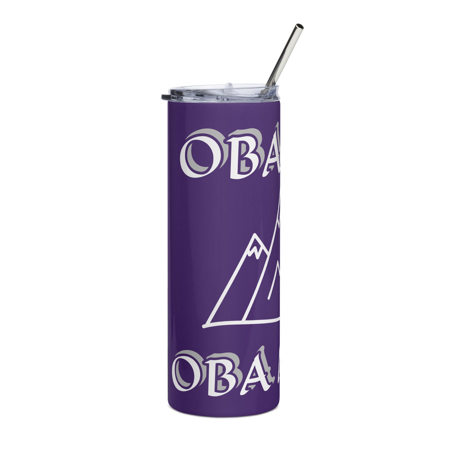 Obatala Oba Moro Icon Purple Stainless steel tumbler