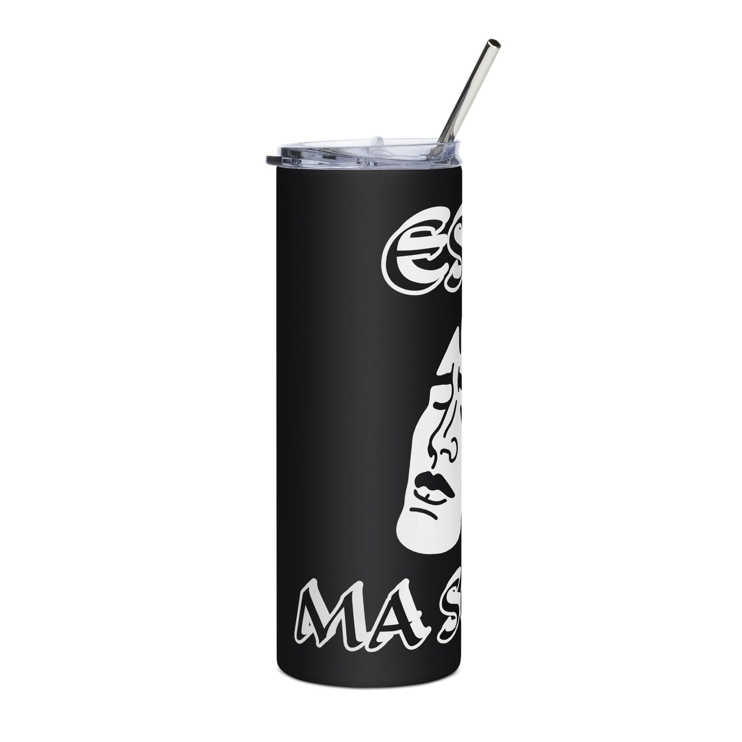 Eshu Mase Mio Lucumi Icon Black Stainless steel tumbler