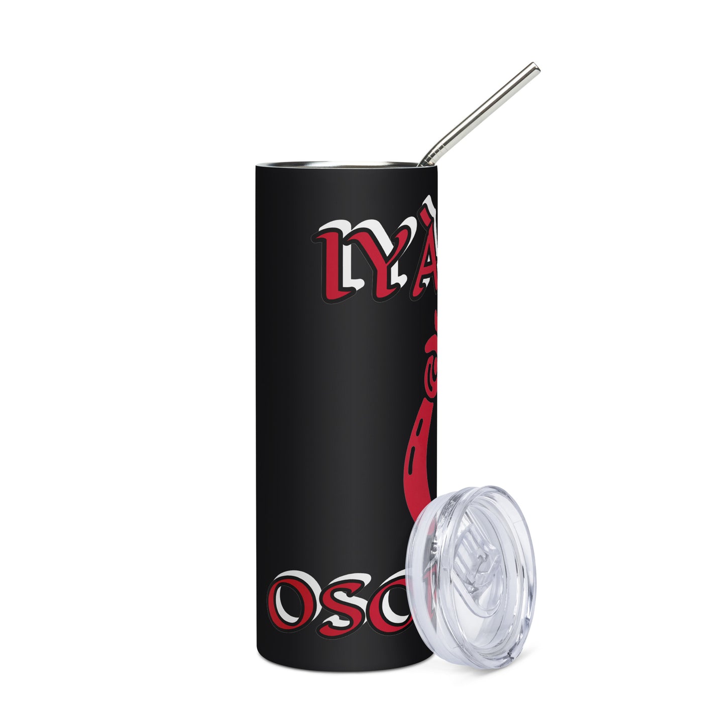 Iyaami Osoronga Icon Black Stainless steel tumbler 1