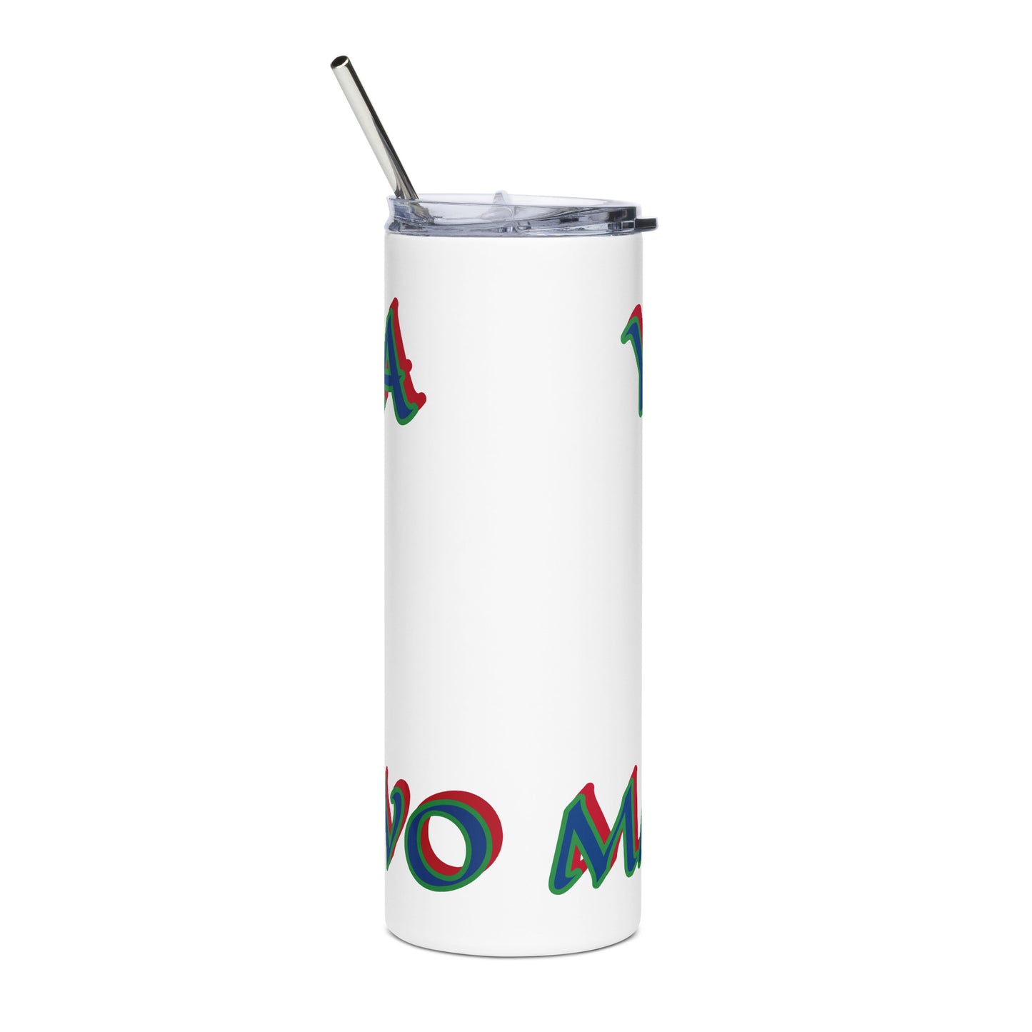 Yemaya MAYELEWO Lucumi Icon White/Black Stainless steel tumbler