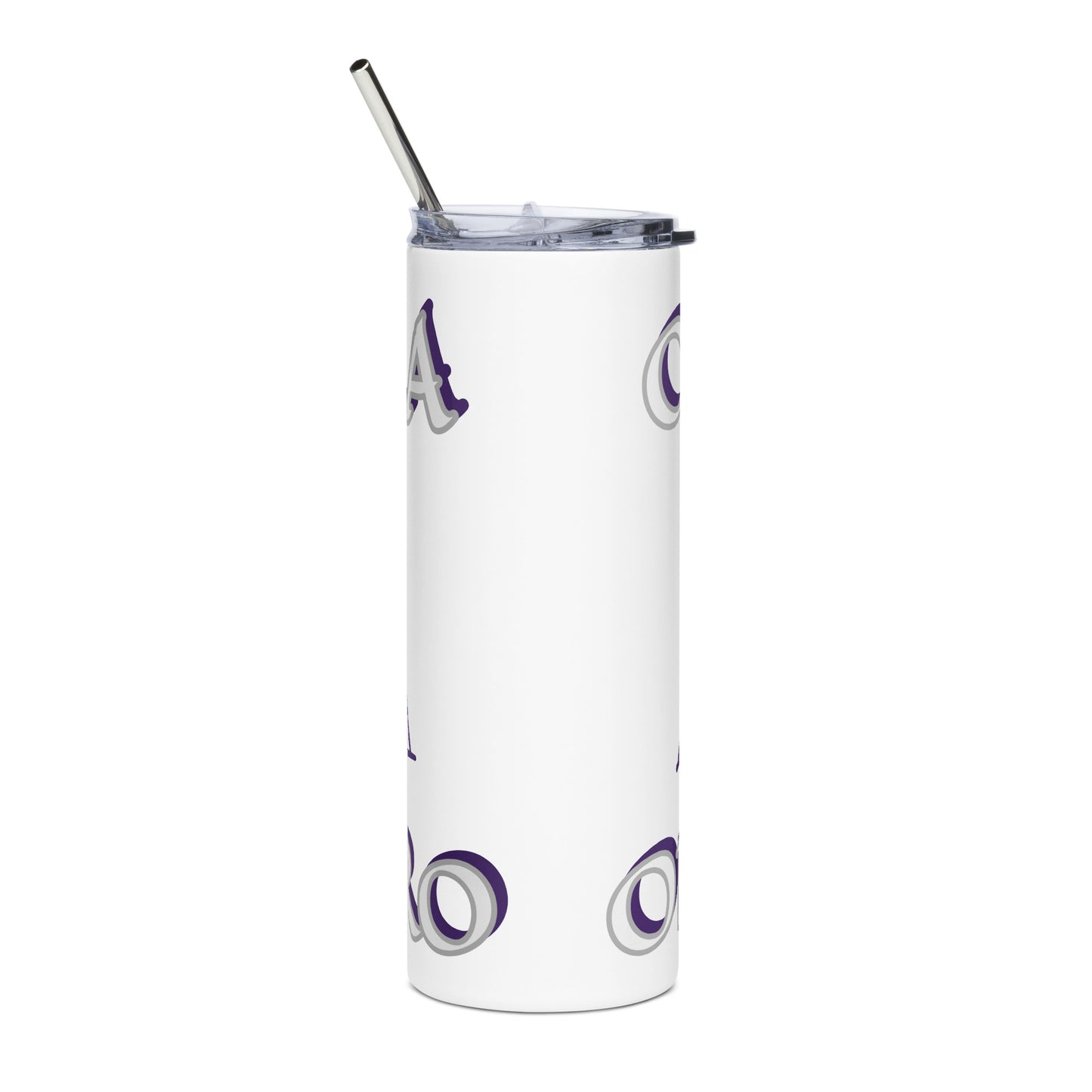 Obatala Oba Moro Icon Purple Stainless steel tumbler